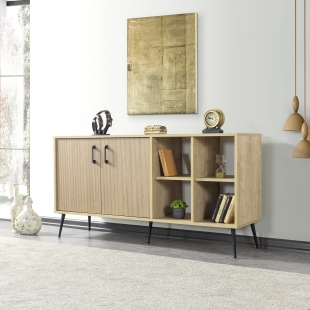 4610 �ile ( METAL AYAKLI METAL KULPLU ) 160 Cm Konsol - Yemek Odas� Yunus-Safir