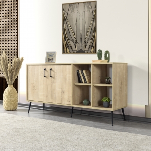 4608 �ile ( METAL AYAKLI METAL KULPLU ) 160 Cm Konsol - Yemek Odas� Safir