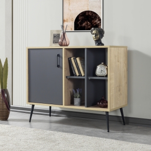 4109 �ile (METAL AYAKLI,KULPLU) 100 Cm Konsol - Tv �nitesi - Yemek Odas�