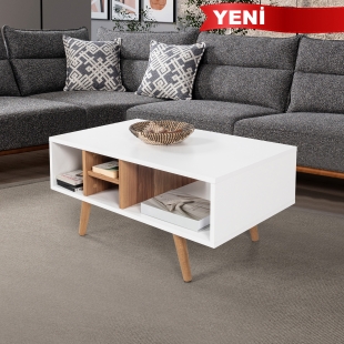 2024 Sina Orta Sehpa ( AH�AP AYAKLI ) , Beyaz - S���t , Salon , Orta Odas� ,Ofis