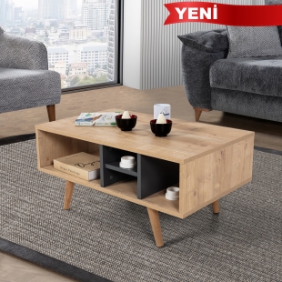 2021 Sina Orta Sehpa ( AH�AP AYAKLI ) , Safir - Antrasit , Salon , Orta Odas�