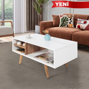 2031 Ven�s ( AH�AP AYAKLI ) Orta Sehpa , Beyaz - S���t , Salon , Ofis