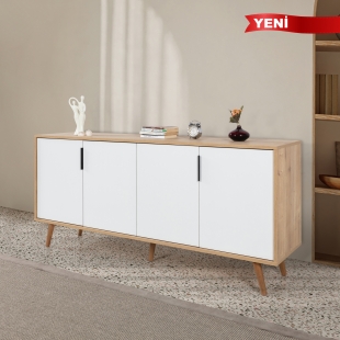 4815 S�rma 180 Cm ( AH�AP AYAKLI , METAL KULPLU ) Konsol , Safir - Beyaz , Oturm