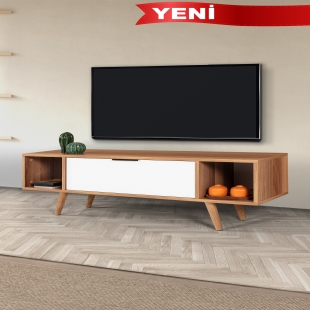 3326 Mesir 130 Cm ( AH�AP AYAKLI , METAL KULPLU ) TV �nitesi , S���t - Beyaz , T